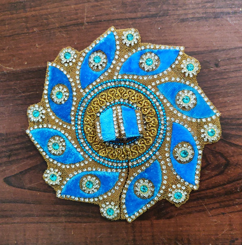 RADHAKRISHNA Creation Laddu Gopal Poshak Fancy Dress, Kanhaji Dress, Thakor ji Dress, New Beautiful Designer Vastra ladoo Gopal Dress, sudarsha //5 inch
